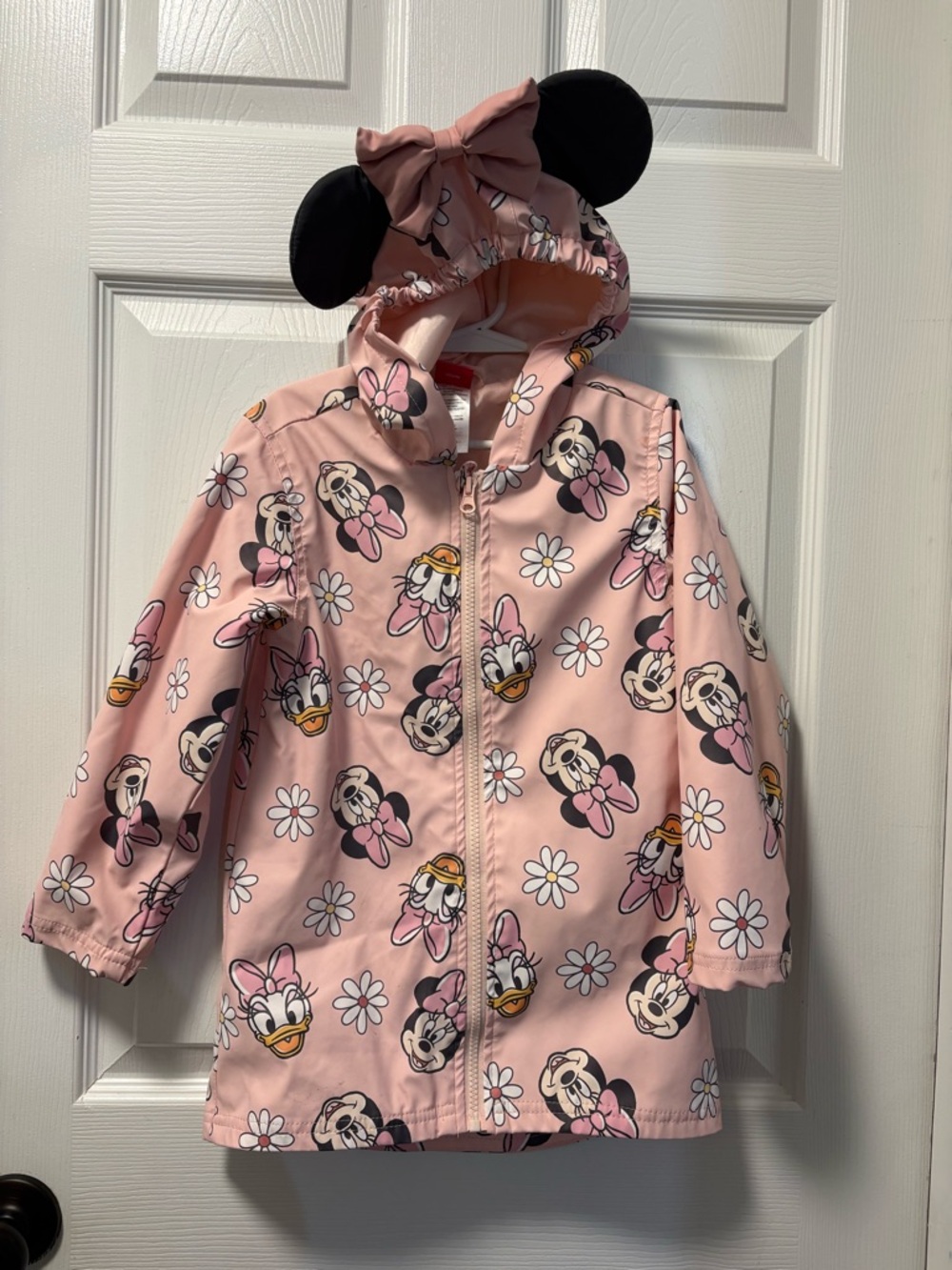 Disney Minnie Pink Daisy Rain Jacket